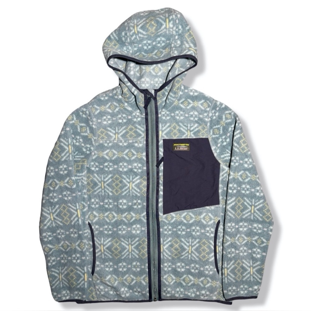 L.L.Bean Pattern Hoodie Fleece